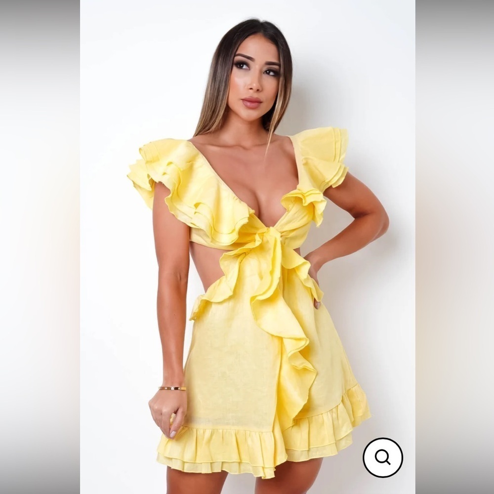 Rosevelvet KEISHA MINI RUFFLE DRESS